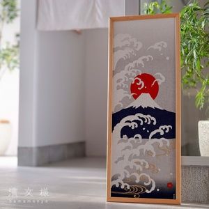 Hamamonyo Tenugui Hinode Fuji Hand Towel Wall Hanging 100% Cotton Japan 濱文様